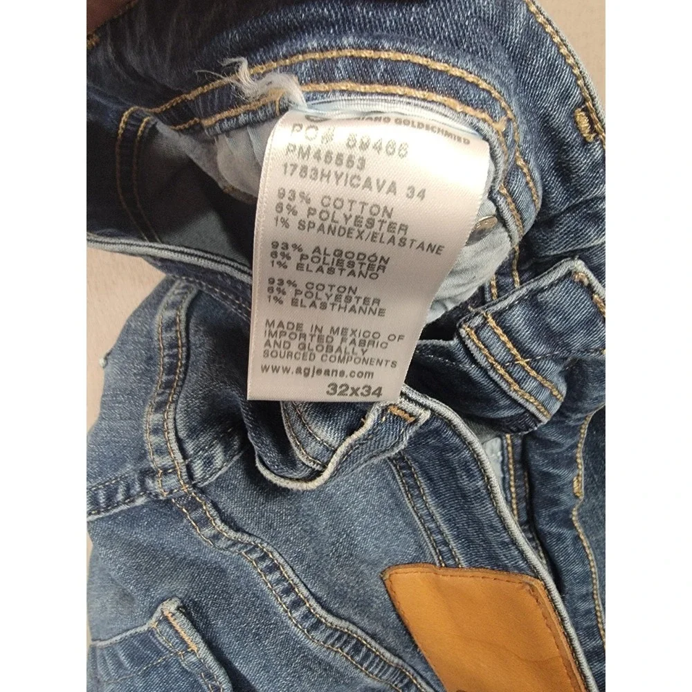 AG Adriano Goldschmied Tellis Modern Slim Jeans Mens 32x34 Stretch Denim Pants